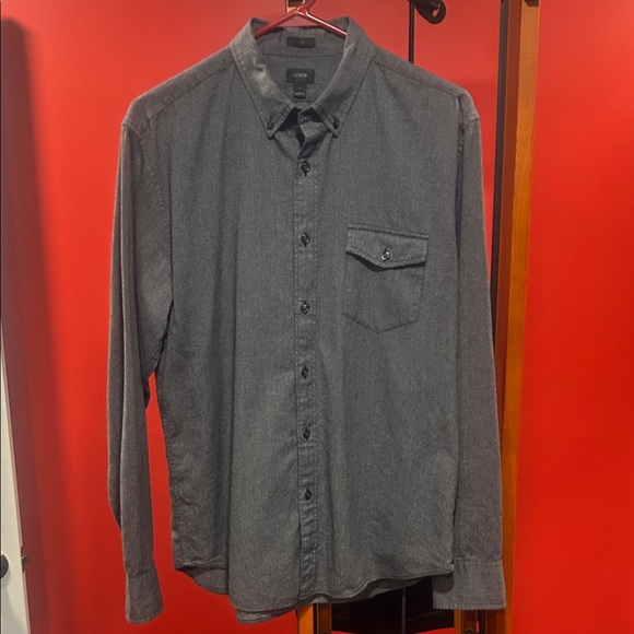 J. Crew Other - J. Crew Charcoal Casual Slim Button-Down Shirt